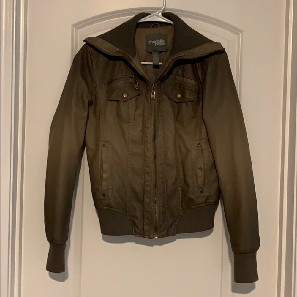 Charlotte Russe Olive Green Jacket - Size SMALL